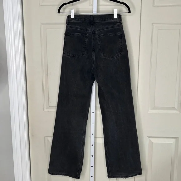 Reformation Gray Wide Leg, High Rise Jeans Size 24 A31 - Picture 7 of 12
